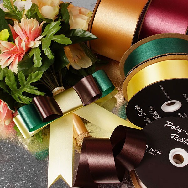 Waterproof Embossed Floral Poly Ribbon Paper Mart