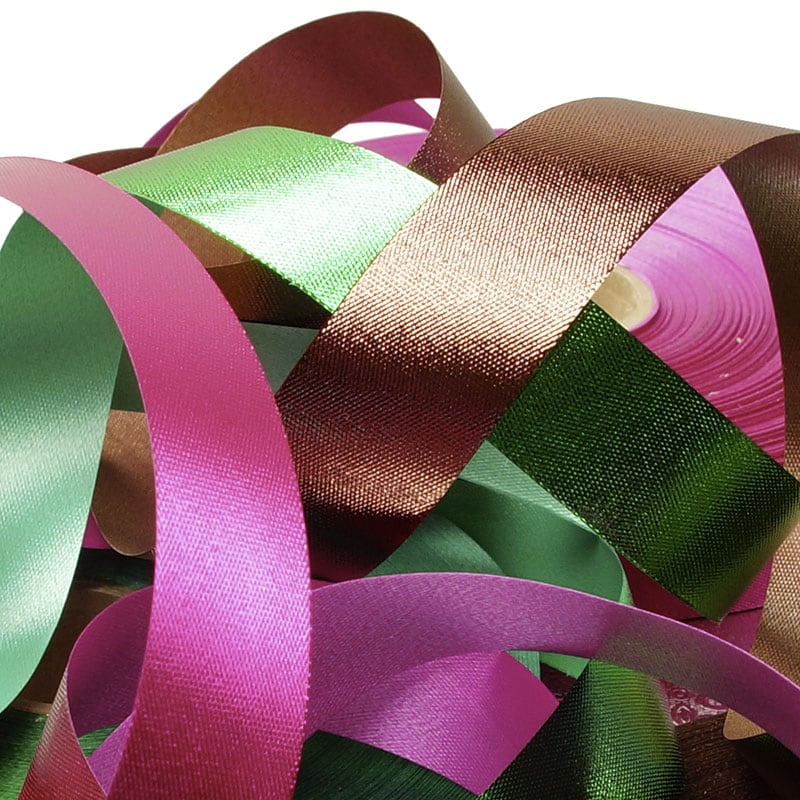 Metallic Embossed Poly Ribbon