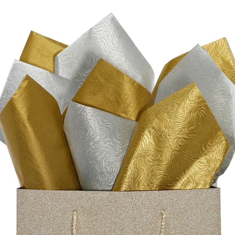Embossed Single Faced Metallic Tissue Paper Shop