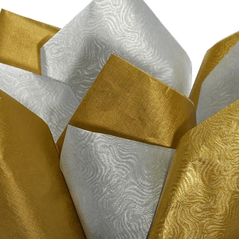 Embossed Single Faced Metallic Tissue Paper Shop