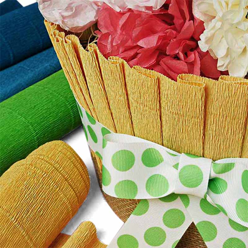 Premium Extra Heavy Colored Crepe Paper