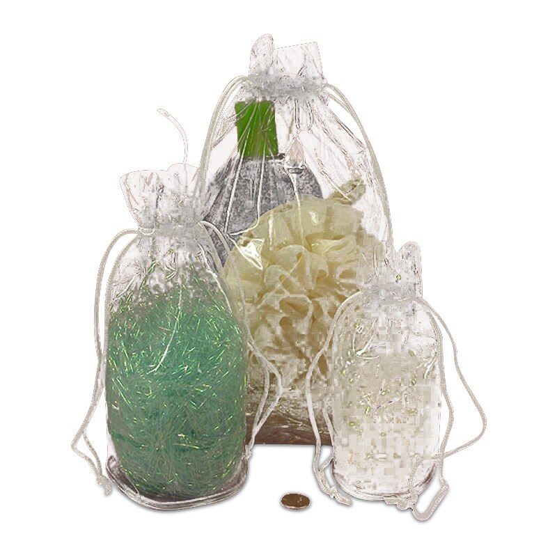 Clear Soft Vinyl Pull String Cylinder Pouch