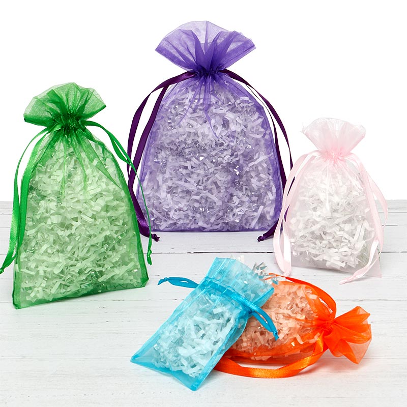 Dark Purple Organza Gift Pouch Wedding Favour Jewellery Bags 23 Colour & 9 Sizes