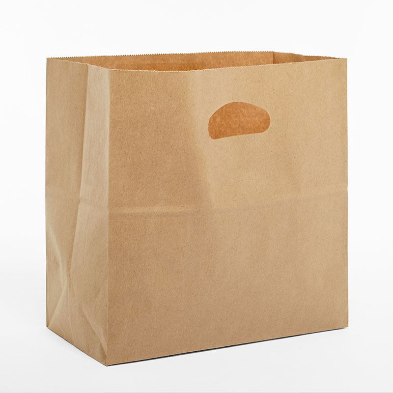 PAPER BAGとPAPER ３個 Kraft Paper Bag with Handles 10