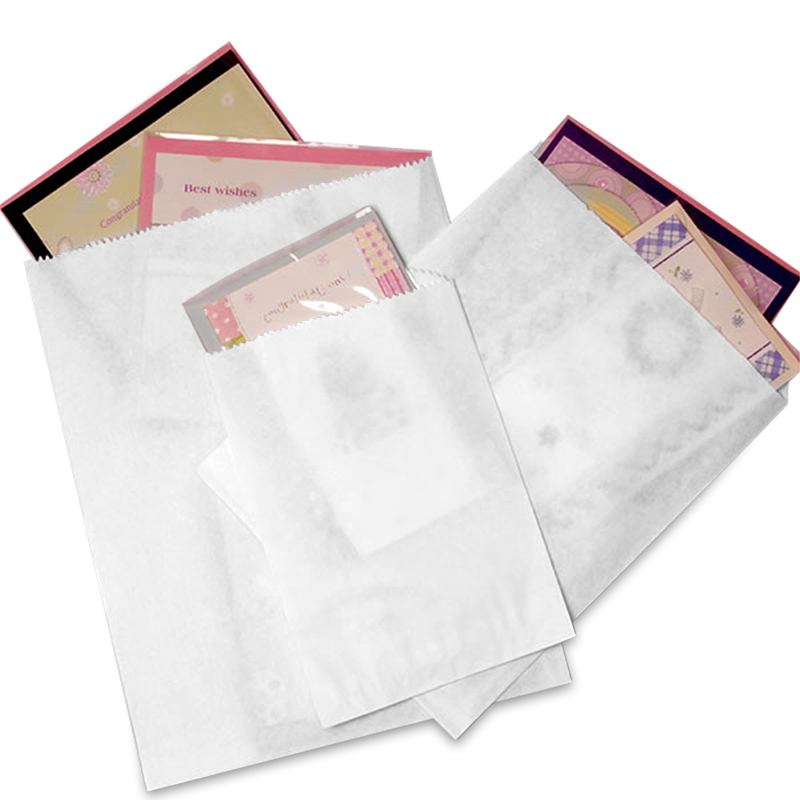 100 Flat Merchandise Paper Bags 8.5 x 11" Silver Gray Chevron Stripes on White 