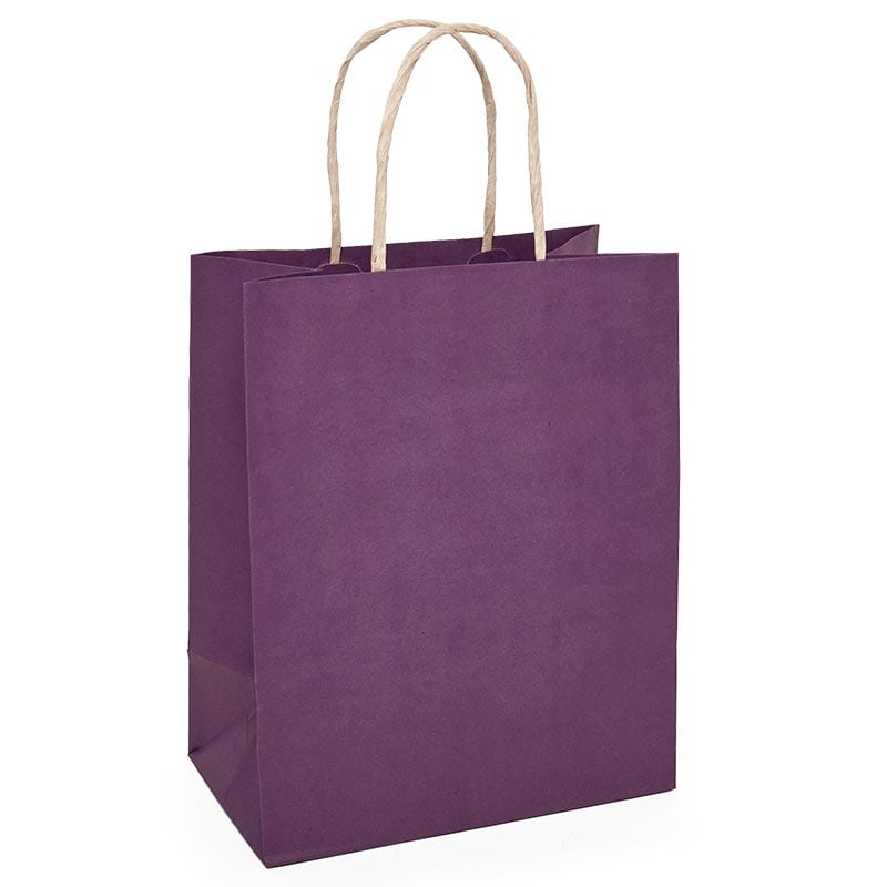 Tinted Kraft Shopping Bags Colored Retail Bags