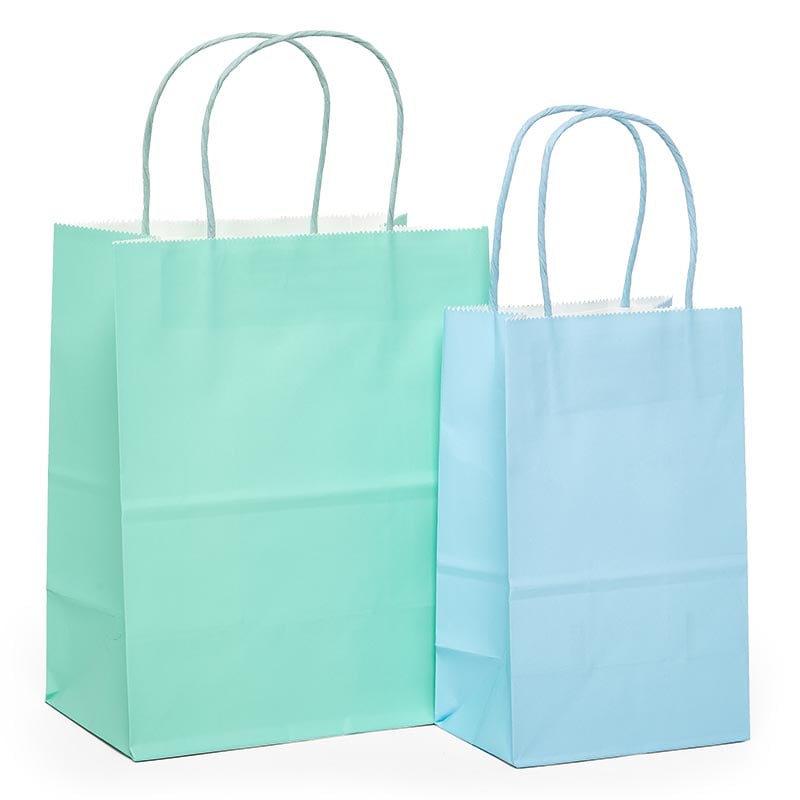 PAPER GIFT BAGS  & JEWELRY BAGS 5 COLORS AND 4 SIZES PAPER BAGS PLAID ASSORTED 