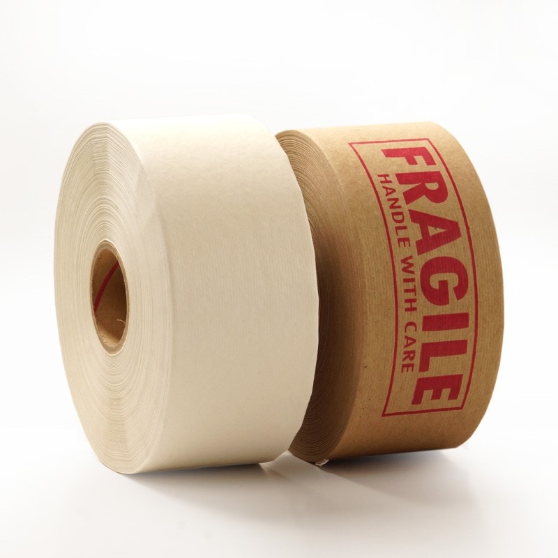 10ea - 3 inch x 600' White PM Gum Tape by Paper Mart