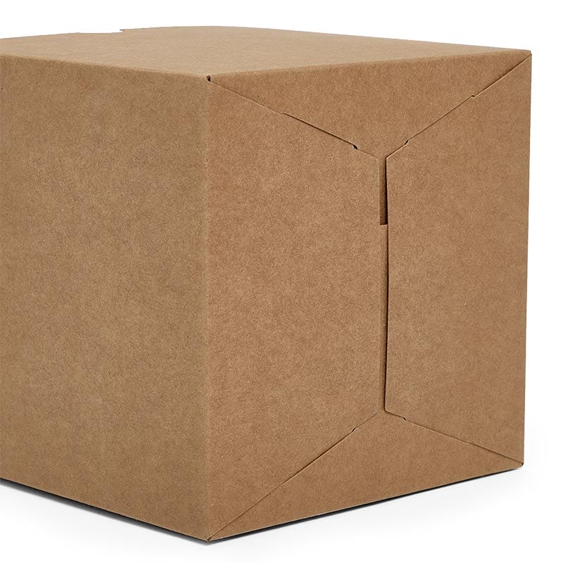 for Gifts Brown Cardboard Kraft Tuck Top Gift Boxes with Lids 3x3x3 10 Pack 