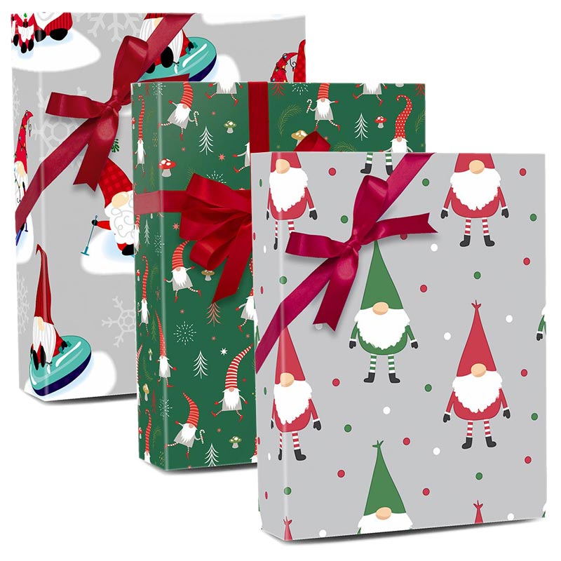  Titiweet Gnome Christmas Wrapping Paper - Christmas Wrapping  Paper Clearance, 12 Sheets Cute Christmas Gonme Wrapping Paper for Men  Women Boys Girls, 20 x 28 Inches Per Sheet : Health & Household