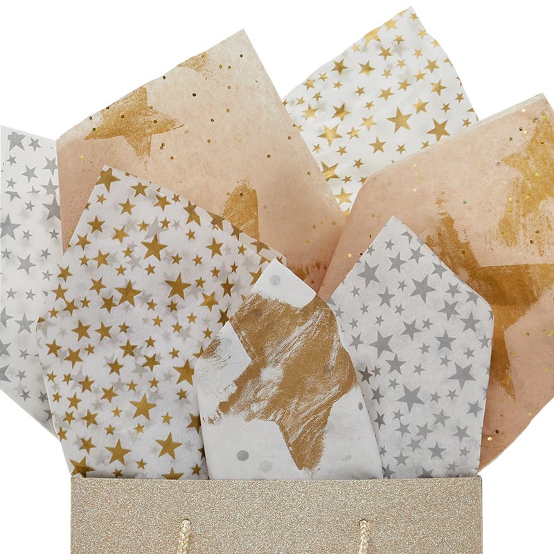 Matte Colored & Embossed Wrapping Paper