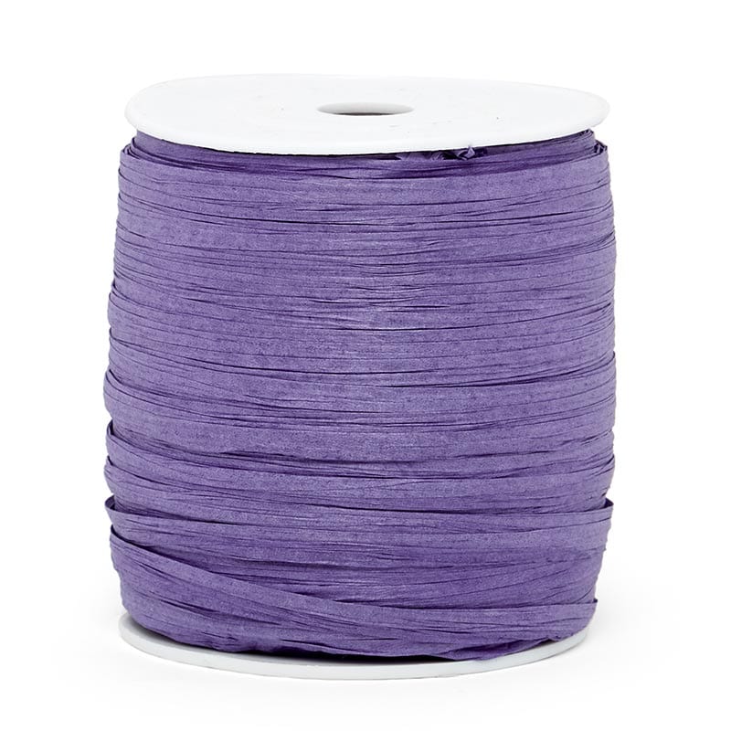 Morex Ribbon 100% Rayon Matte Raffia Biodegradable Ribbon - Plum, 1/4 Inch X 100 Yards
