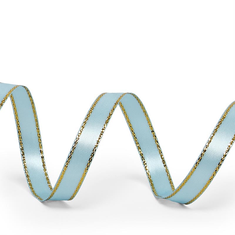 100 Pcs Satin Bow Ribbons With Gold Edge - 20mm Mix Color Embellishment Decorations