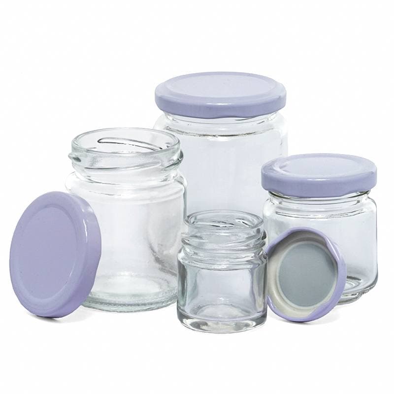 Glass Round Jars