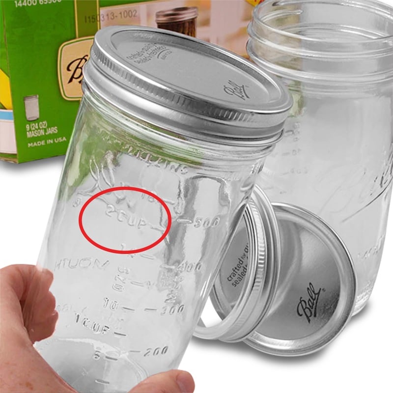 16 oz Large Glass Jar