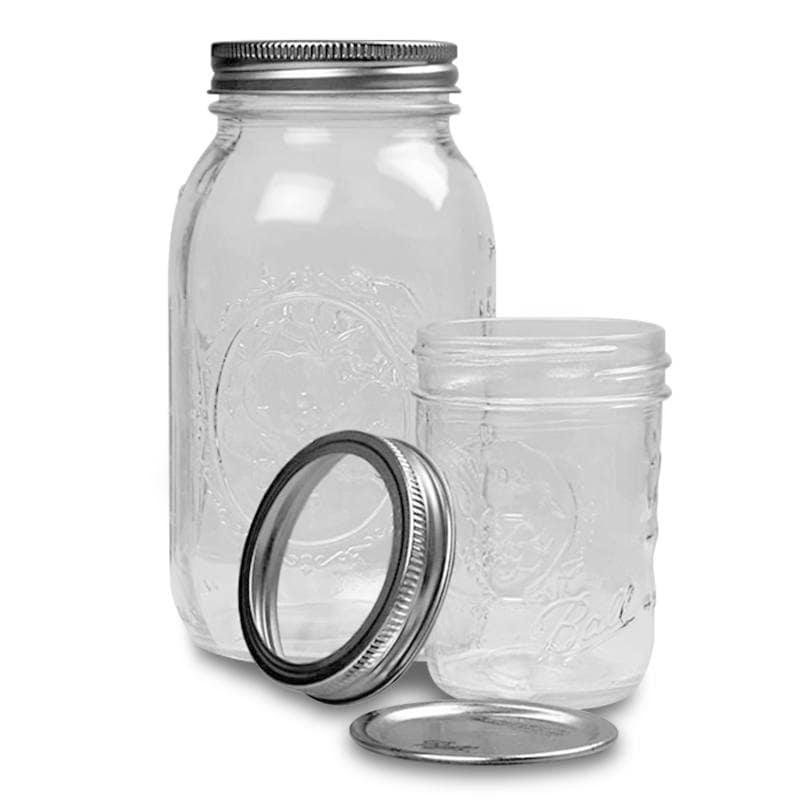 Ball Winter Collection Snowflake Pint Regular Mouth Canning Jar, 16oz,  Bulk, 12 Jars (No Lid or Band)