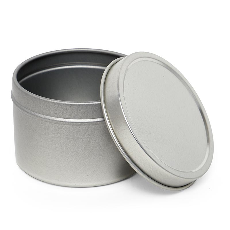 8oz Deep Round Steel Tin Can Quantity 24 