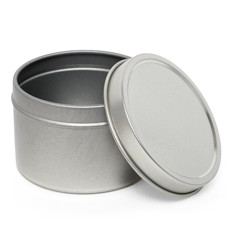 2oz Gold Shallow Round Tin Can | Quantity: 432 by Paper Mart