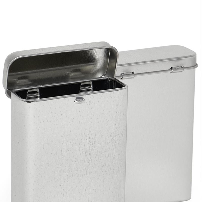 Platinum or White Rectangle Hinged Tin Collection