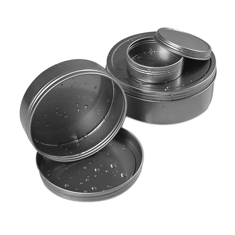 4oz Rust Resistant Screw Top Round Steel Tin Can | Quantity: 24 by Paper Mart