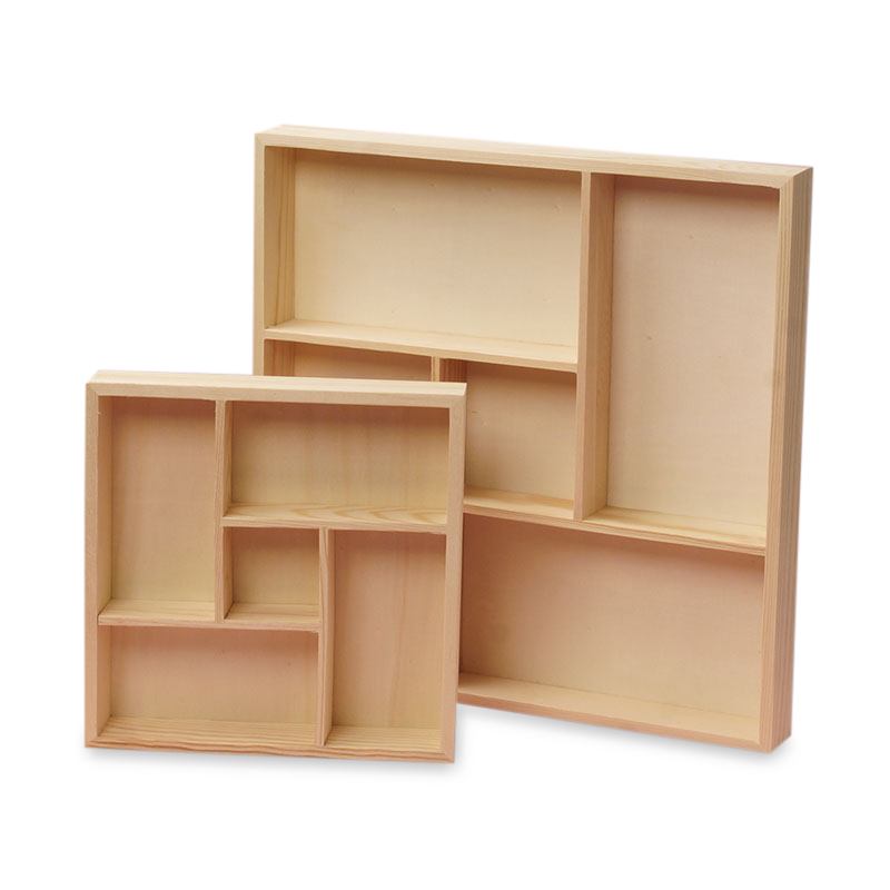 Natural Pine Wood 5 Section Trays | Shop PaperMart.com