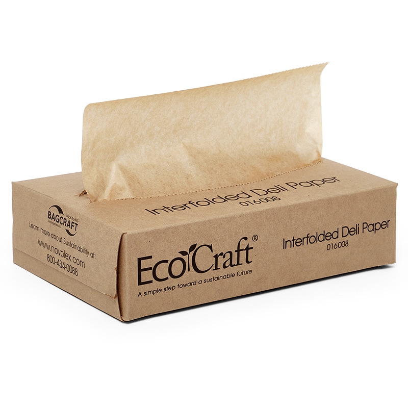 EcoCraft® Interfolded Dry Wax Deli Paper