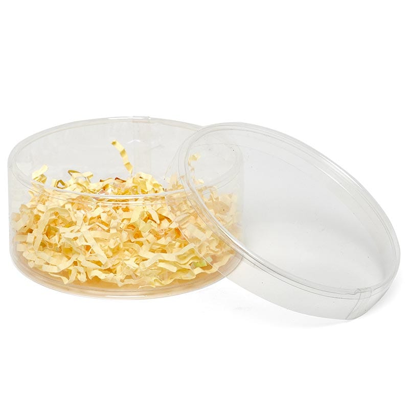 Clear Round Plastic Containers with Lids