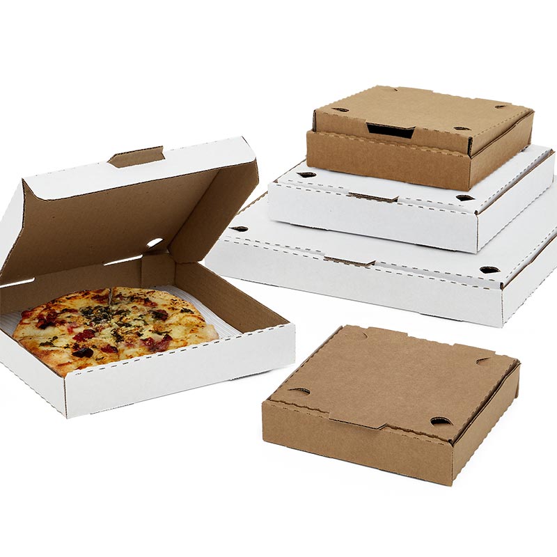 8 White 5 Mini Pizza Boxes Sturdy Cardboard food 