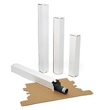 White Gloss Mailing Tubes