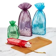 Blue BelongsU 100PCS Organza Bags 4x5 inch Small Organza Gift Pouches with Drawstring for Christmas Wedding Favour Candy Jewelly Gift Bags