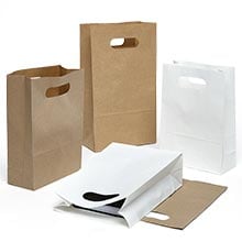 Brown Kraft Paper Gift Bags with Handles ( 13