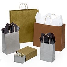 Bright Colored Matte Shopping Bags