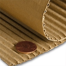 Packing paper, corrugated cardboard rolls, padding