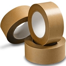 Lichamp Brown Packing Tape, Kraft Paper Tape Brown Gummed Tape for Packing  Boxes, Shipping Cardboard and Carton Sealing, 2 inch x 55 Yard x 7 mil