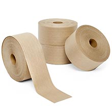LELADY Kraft Paper Tape 2 Inch x 55 Yards - 2 Rolls Self Adhesive Gummed  Packing Tape, Reinforced Kraft Paper Tape, Brown Heavy Duty Paper Tape for