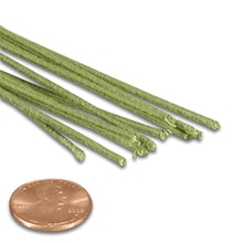 Light Green Floral Stem Wire 18 Fabric Cloth - Florist Supplies - Approx. # Of Wiresper Package: 12 Pcs - Gauge : 18 Ga Length: 18