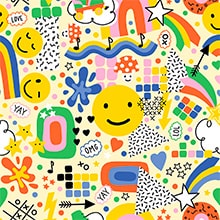 Happy Party Gift Wrap - 24 X 833' - Gift Wrapping Paper by Paper Mart