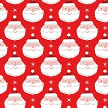 Chic Santa Gift Wrap - 24 X 417' - Gift Wrapping Paper by Paper Mart