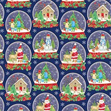 Snow Globes Gift Wrap - 30 X 417' - Gift Wrapping Paper by Paper Mart