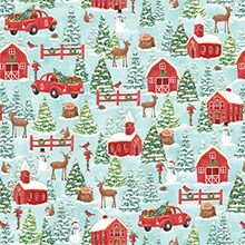 Country Christmas Gift Wrap - 30 X 833' - Gift Wrapping Paper by Paper Mart