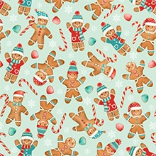Gingerbread Cookies Gift Wrap - 24 X 417' - Gift Wrapping Paper by Paper Mart