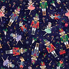 Nutcracker Ballet Gift Wrap - 24 X 417' - Gift Wrapping Paper by Paper Mart