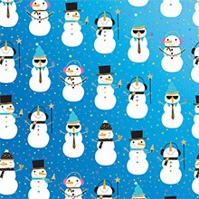 Snowman Party Gift Wrap - 24 X 833' - Gift Wrapping Paper by Paper Mart