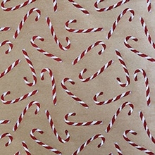 Candy Cane Glitter Gift Wrap - 30 X 208' - Gift Wrapping Paper by Paper Mart
