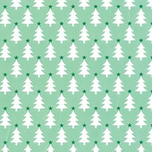 #h9389 Mint Little Star Tree - Gift Wrap - 24 X 833' - - Gift Wrapping Paper by Paper Mart