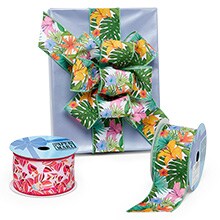 Floral Ribbon: Satin Flower Ribbon for Wholesale | Paper Mart