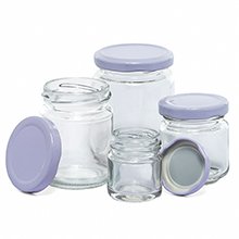 6-1/2 oz Hexagon Glass Jars | Quantity: 12 by Paper Mart