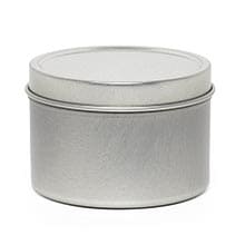 Clear Oval PVC Tin Can 8oz | Quantity: 288 | Width: 1 1/4 Width 1 3/16 by Paper Mart