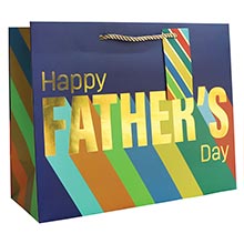 Happy Father’s Day Large Euro Tote – 10 X 5 X 12-1/2 – Gusset – 5” – Quantity: 60 by Paper Mart