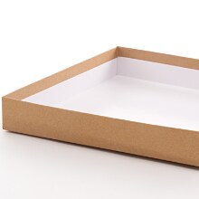 Kraft Heavy Wall Gift Box Lid - 6 X 6 - Cardboard - Quantity: 50 - High Wall Boxes by Paper Mart